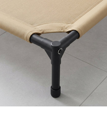 Fznex Large Elevated Mesh Dog Bed 120 x 85 cm Sand - Detail view